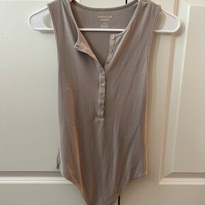 Henley Tank Bodysuit NWOT